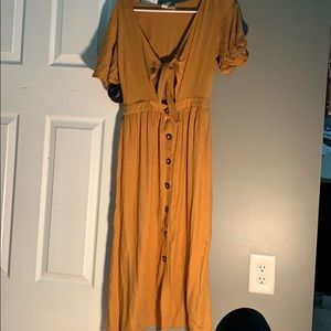 A yellow beach dress